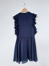 Load image into Gallery viewer, Shona Joy Cocktail Dress Frill/Navy (8/S)
