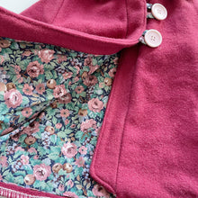 Load image into Gallery viewer, Gorgeous Handmade Wool Jacket Maroon/ Embroidery (1y)
