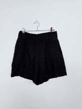 Load image into Gallery viewer, Country Road Organically Grown Linen Relaxed Short Black (8)
