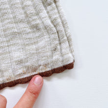 Load image into Gallery viewer, Grown Organic Cotton Knit Set Rib Oatmeal (6-12m)
