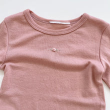 Load image into Gallery viewer, Dimples Merino L/S Top + Leggings Blush (3-4y)
