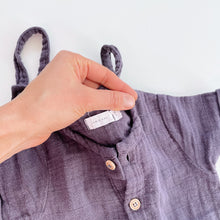 Load image into Gallery viewer, Jamie Kay Organic Muslin Overalls Bundle 2x Dark Grey (3-6m)
