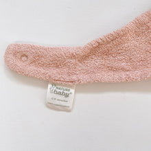 Load image into Gallery viewer, Nature Baby Organic Terry Triangle Bib Blush (0-6m)
