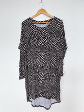Load image into Gallery viewer, Addison Black/Beige Spotty Breastfeeding/Maternity Dress (Large)
