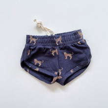 Load image into Gallery viewer, Jamie Kay Organic Shorts Navy Leopard *tagged bigger (1-2y)
