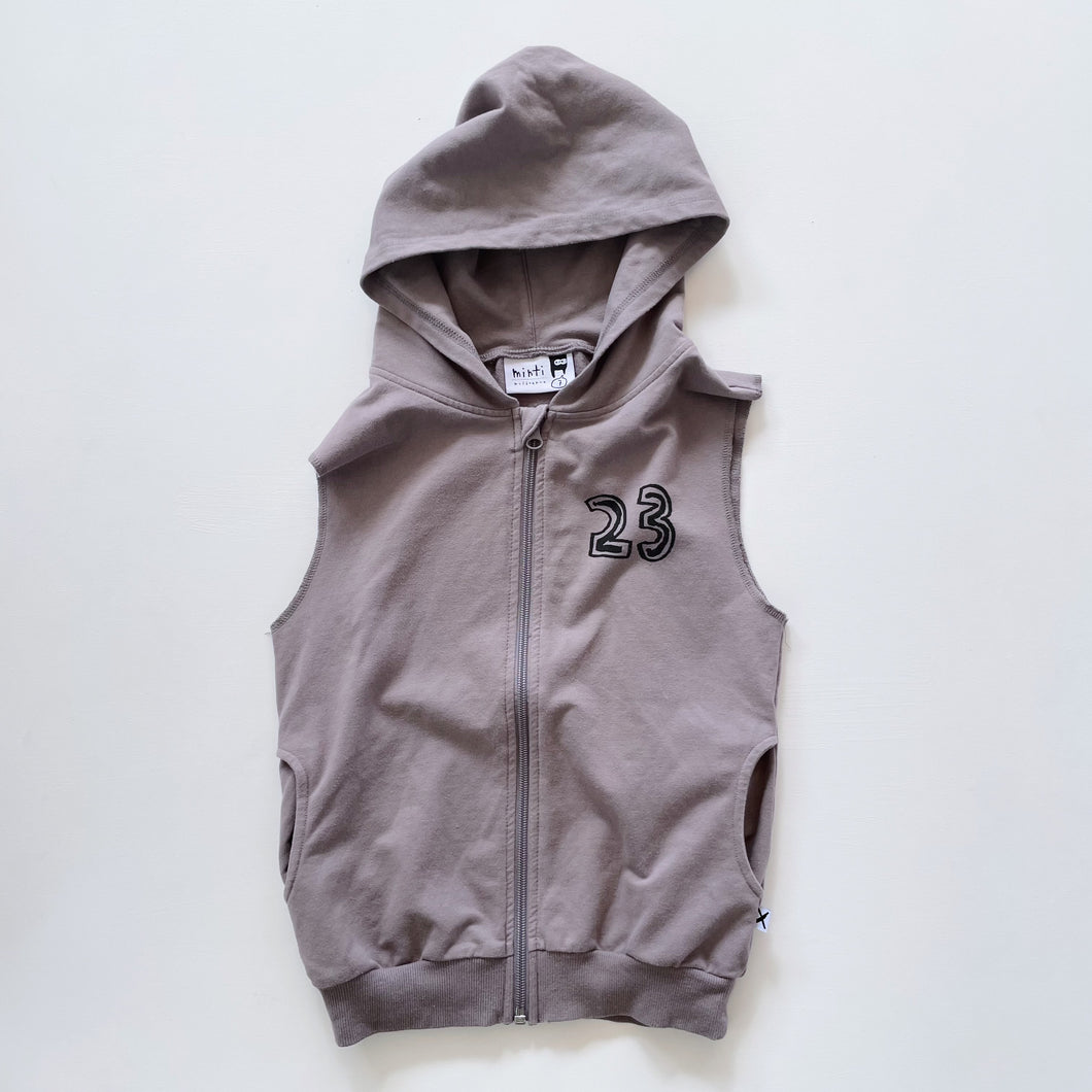 Minti Hooded Vest Grey (7y)