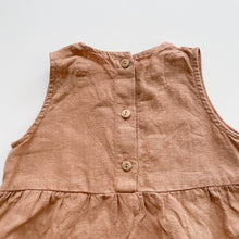 Load image into Gallery viewer, Matona Organic Kidswear Linen Jumpsuit Tan (2-3y)
