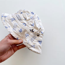 Load image into Gallery viewer, Nature Baby Bucket Sunhat White Sea Themed (L/2-4y)
