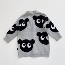 Load image into Gallery viewer, HUX Long Cardi B/W Bear Grey (4y)
