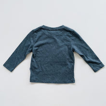 Load image into Gallery viewer, Minti Snowman L/S Tee Midnight Blue NEW (1y)
