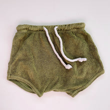 Load image into Gallery viewer, Nature Baby Organic Shorts Green Terry (6-12m)
