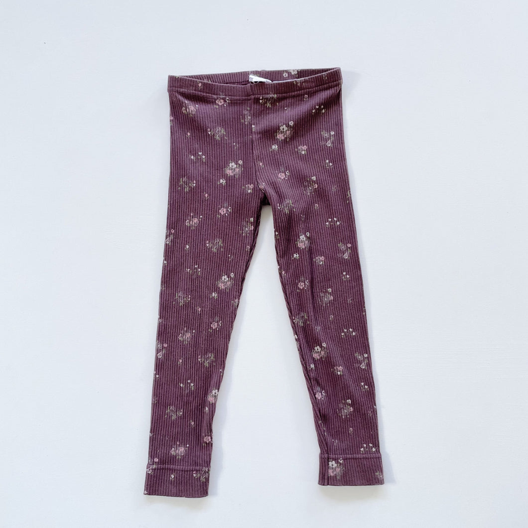 Jamie Kay Organic Rib Leggings Petite Fleur (4y)