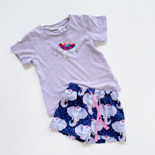 Load image into Gallery viewer, Peter Alexander Summer PJs Purple Elephant (4y)
