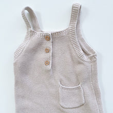 Load image into Gallery viewer, Beige Cotton Knit Overalls (1y)
