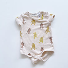 Load image into Gallery viewer, Wilson &amp; Frenchy Organic Bodysuit Dancing Leopards (6-12m)

