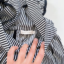 Load image into Gallery viewer, Stunning Carbon Soldier Dress B/W Stripes (10y)
