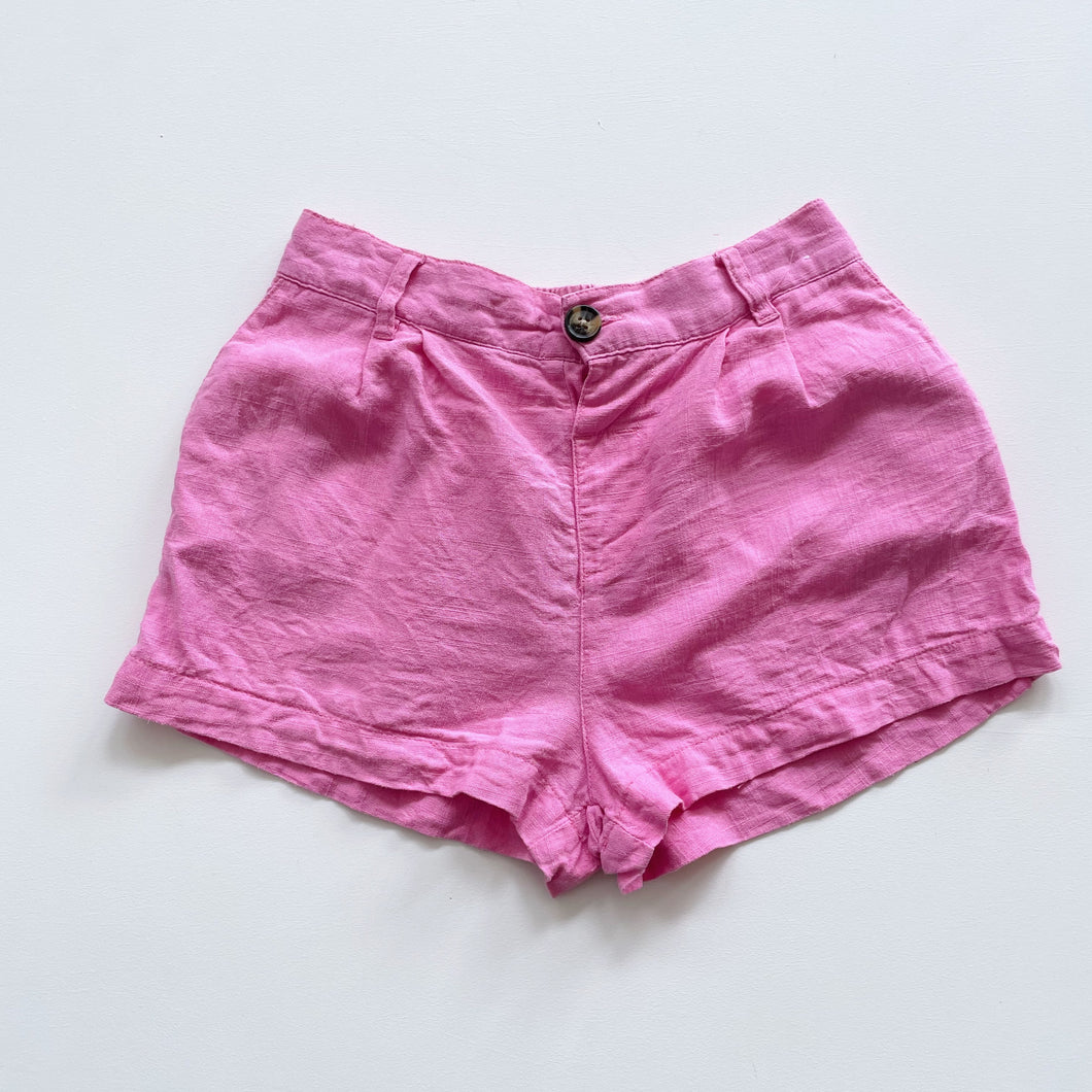 Cotton On Pink Linen Blend Shorts (8y)