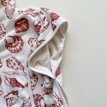 Load image into Gallery viewer, Nature Baby Hooded Poncho Towel Red Seashells (3-4y)

