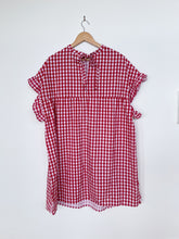 Load image into Gallery viewer, ASOS Red Gingham Frill 100% Cotton Dress (UK20/US16/EU48)
