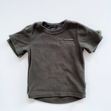 Load image into Gallery viewer, Back Country Green Fleece T-Shirt *tagged bigger (4y)
