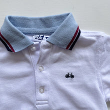 Load image into Gallery viewer, epk Polo Collared Bodysuit White / Bike (1y)
