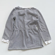 Load image into Gallery viewer, Seed L/S Jersey Dress Navy Stripes NWOT (9y)
