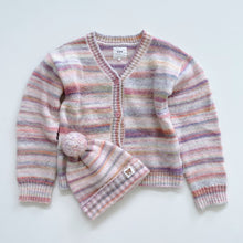 Load image into Gallery viewer, HUX Candyfloss Knit Cardigan + Beanie (7y)
