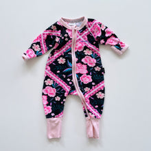 Load image into Gallery viewer, Bonds Wondersuit Pink Floral (newborn)
