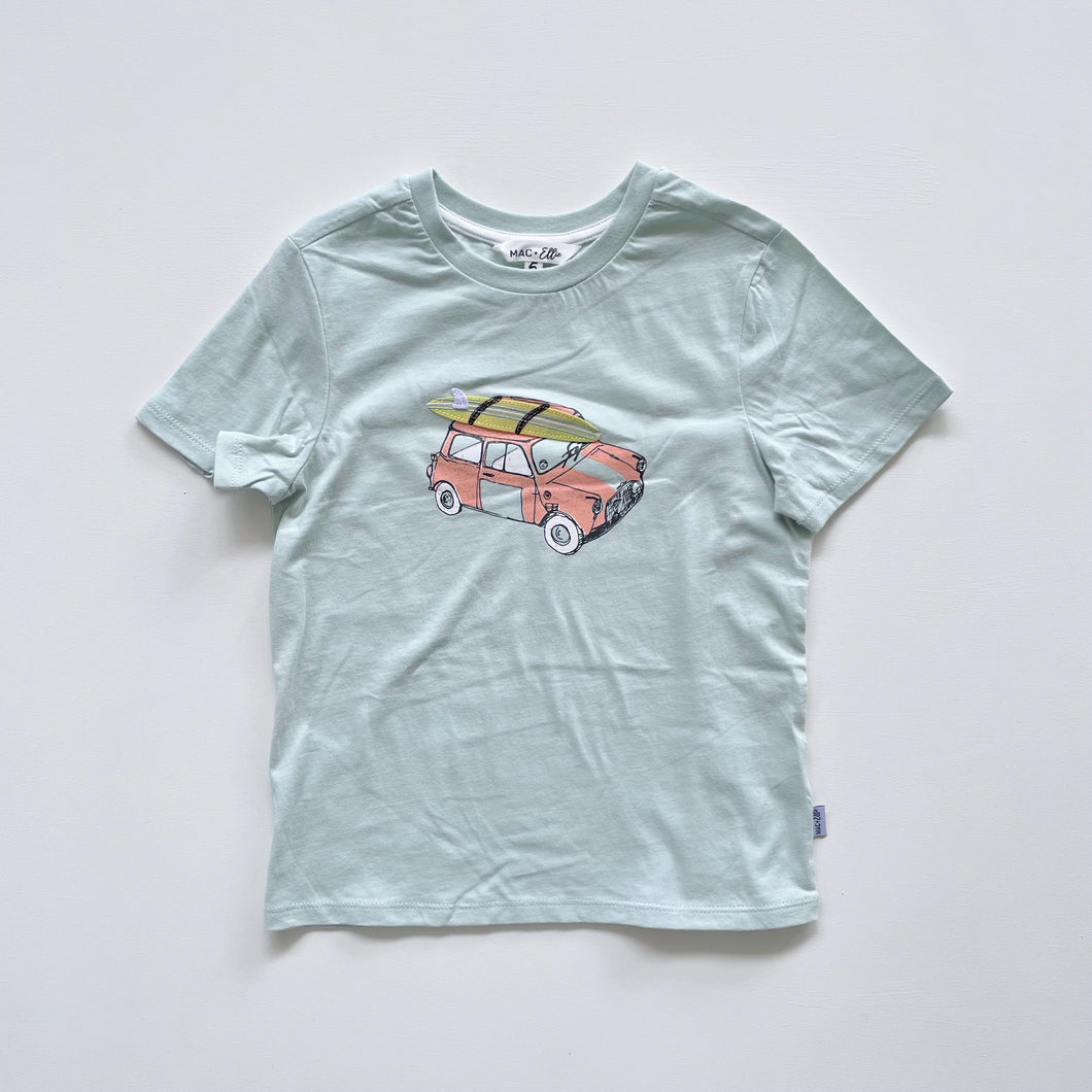 Mac & Ellie Car T-Shirt Light Blue (5y)