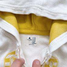 Load image into Gallery viewer, Baby Gap White/ Yellow Lightweight Cotton Hoodie (3-6m)
