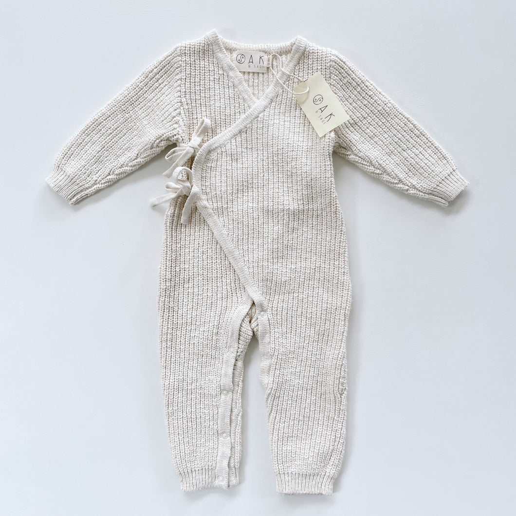 Oak & Sage Chunky Knit Playsuit - Milk NEW (1y)