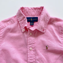 Load image into Gallery viewer, Ralph Lauren Shirt Pink Linen Blend *tagged bigger (3-4y)
