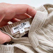 Load image into Gallery viewer, Mac &amp; Ellie Shortalls Green Muslin Cotton (4y)
