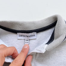 Load image into Gallery viewer, Emporio Armani L/S Polo Tee Grey (24m)
