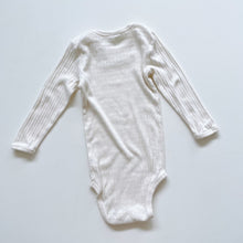 Load image into Gallery viewer, Nature Baby Organic Pointelle L/S Bodysuit Cream (1y)
