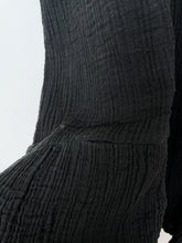 Load image into Gallery viewer, Lilou Maternity/ Breastfeeding Dress Black Muslin Cotton (S)
