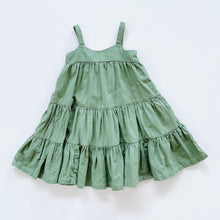 Load image into Gallery viewer, Teeny Weeny Kindy Tiered Dress Green (2y)
