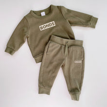 Load image into Gallery viewer, Bonds Track Pants + Jumper Set Green (6-12m)
