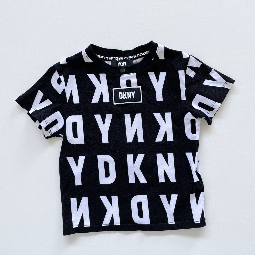 DKNY T-Shirt Black/ White (1-2y)