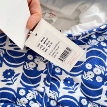 Load image into Gallery viewer, Seed Quilt Jacket Cobalt Blue Floral NEW (3-6m)
