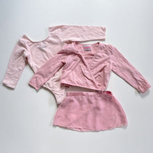 Load image into Gallery viewer, Ballet Dance Leotard + Tutu Skirt + Wrap Top Pink (3y)
