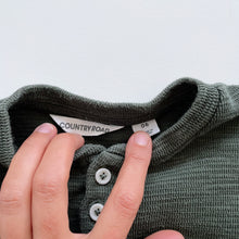 Load image into Gallery viewer, Country Road Organic Ribbed L/S Tee Green (6y)
