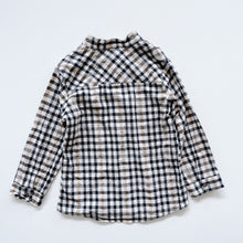 Load image into Gallery viewer, Tocoto Vintage Long Sleeve Checked Shirt | Beige, Black (6y)
