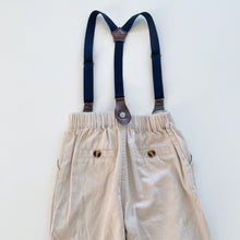 Load image into Gallery viewer, Dressy Suspender Pants Beige (2y)
