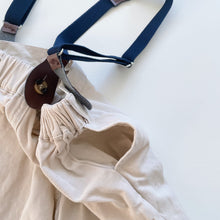 Load image into Gallery viewer, Dressy Suspender Pants Beige (2y)
