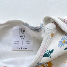 Load image into Gallery viewer, BABU Organic Floral L/S Bodysuit (12-18m)
