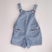 Load image into Gallery viewer, F&amp;F Shortalls Denim Pinstripes (3-4y)
