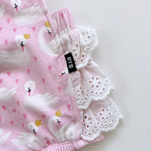 Load image into Gallery viewer, Rock Your Baby Romper Swans (6-12m)

