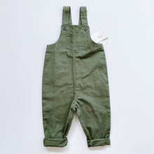 Load image into Gallery viewer, Nature Baby Organic Overalls Forest Green NEW (3y)

