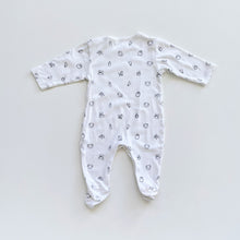 Load image into Gallery viewer, Father Rabbit Organic All-In-One White Pattern (6-12m)
